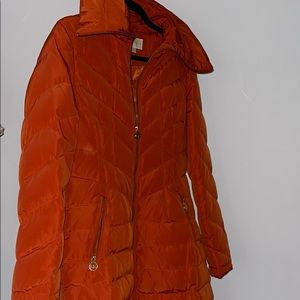 Orange Michael kors coat